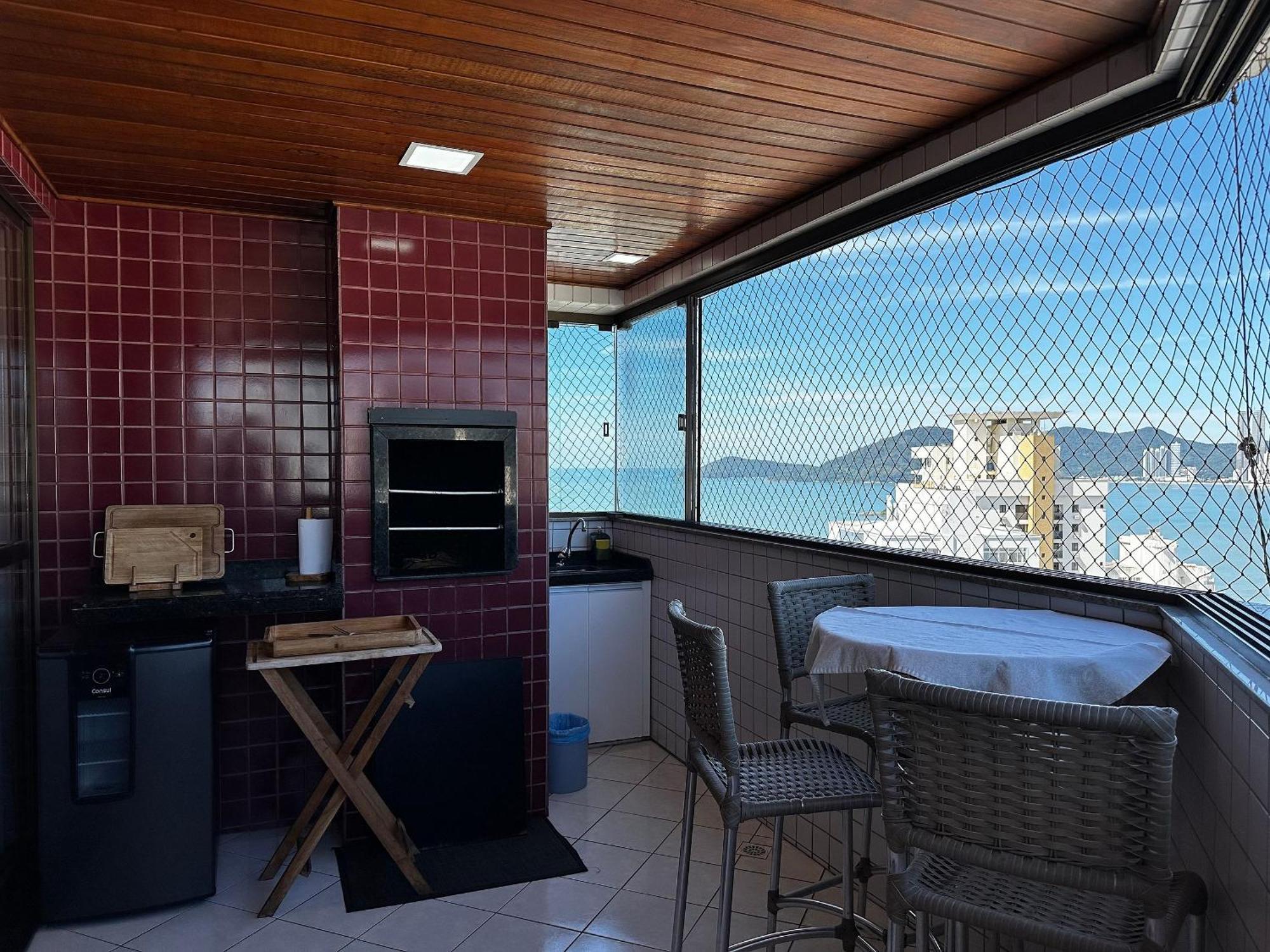 Ct01- Vista Mar| Telas Protecao| Churrasq, Garagem บัลเนอาริโอ กังโบริว ภายนอก รูปภาพ